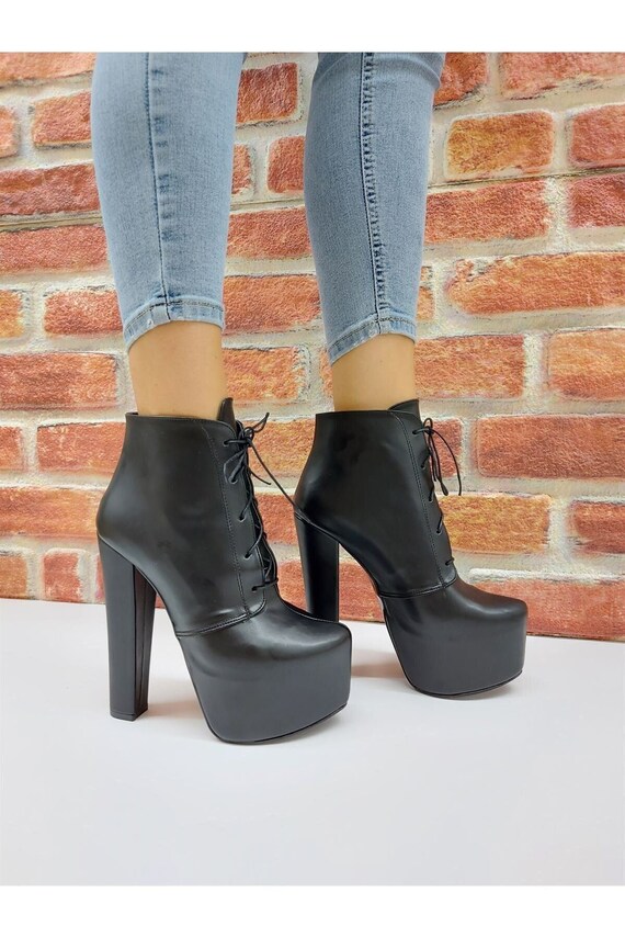 black platform boots cheap