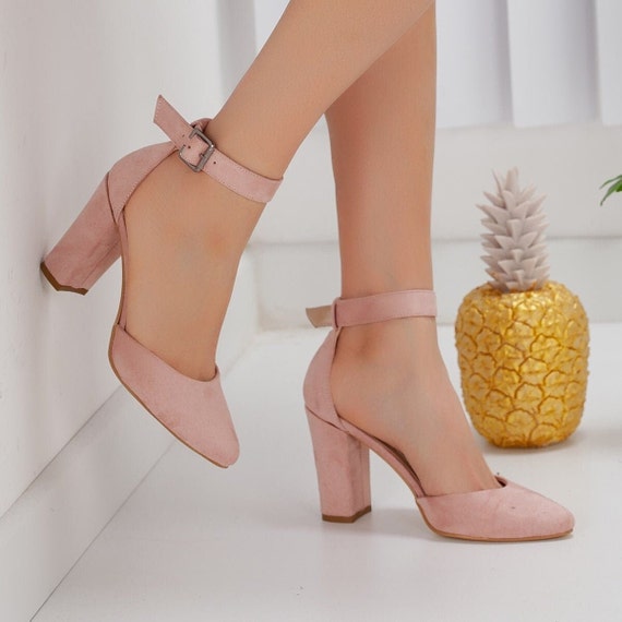 Rose suede best sale heels