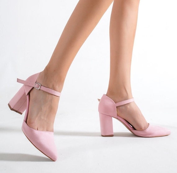 ZANEA SHOES - Pink is the new uniform. Stay sweet in these baby pink block  heels from Zanea. Shop our full line at http://www.zaneashoes.net/  #MadeInThePhilippines #Zaneashoes #zanea #pamperyourfeet #shoes #flats # sandals #heels #