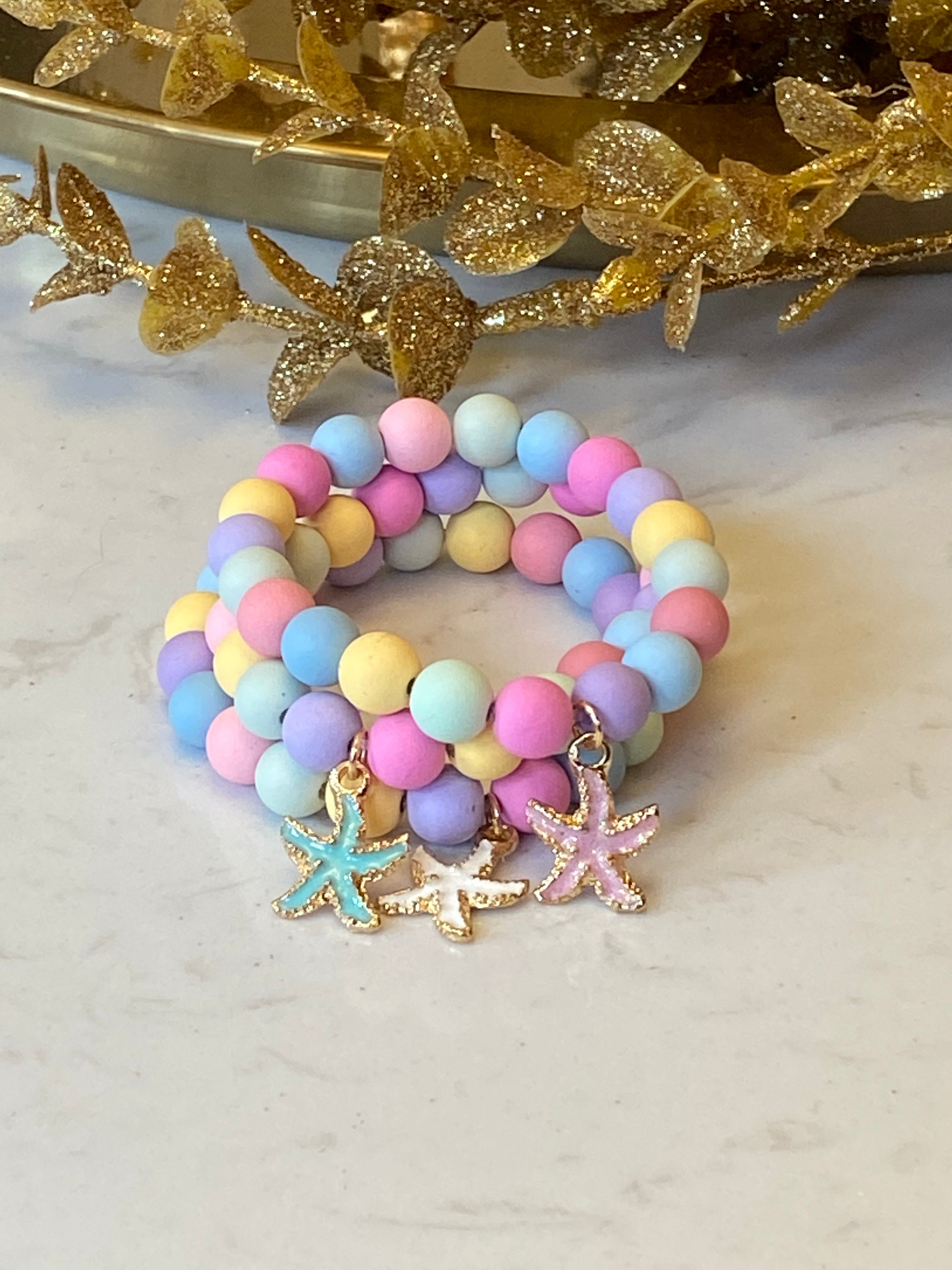 initial bracelet handmade jewelry unisex bracelet Personalised starfish bracelet cotton bracelet birthday gift mother's day gift