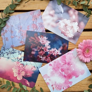 Juego de postales Galaxia de flores
