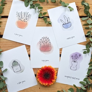 Set di cartoline Amore succulento