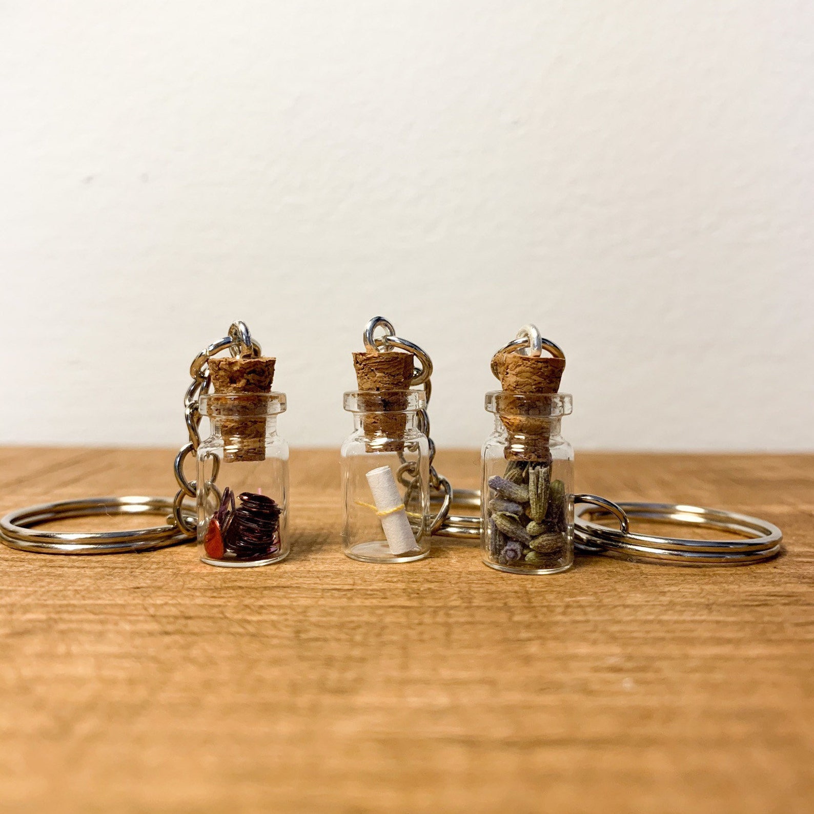 Miniature jar keyring keychain little gift jar of love Etsy