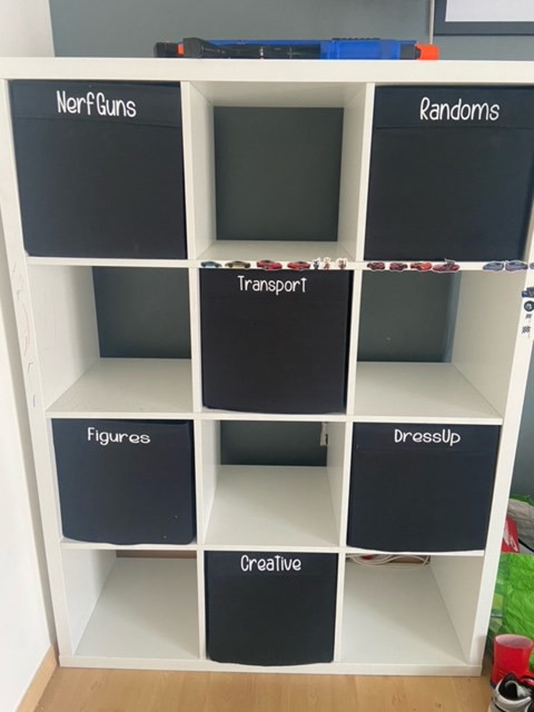 IKEA Kallax Drona Box Labels HTV Vinyl Iron on Vinyl Organisation
