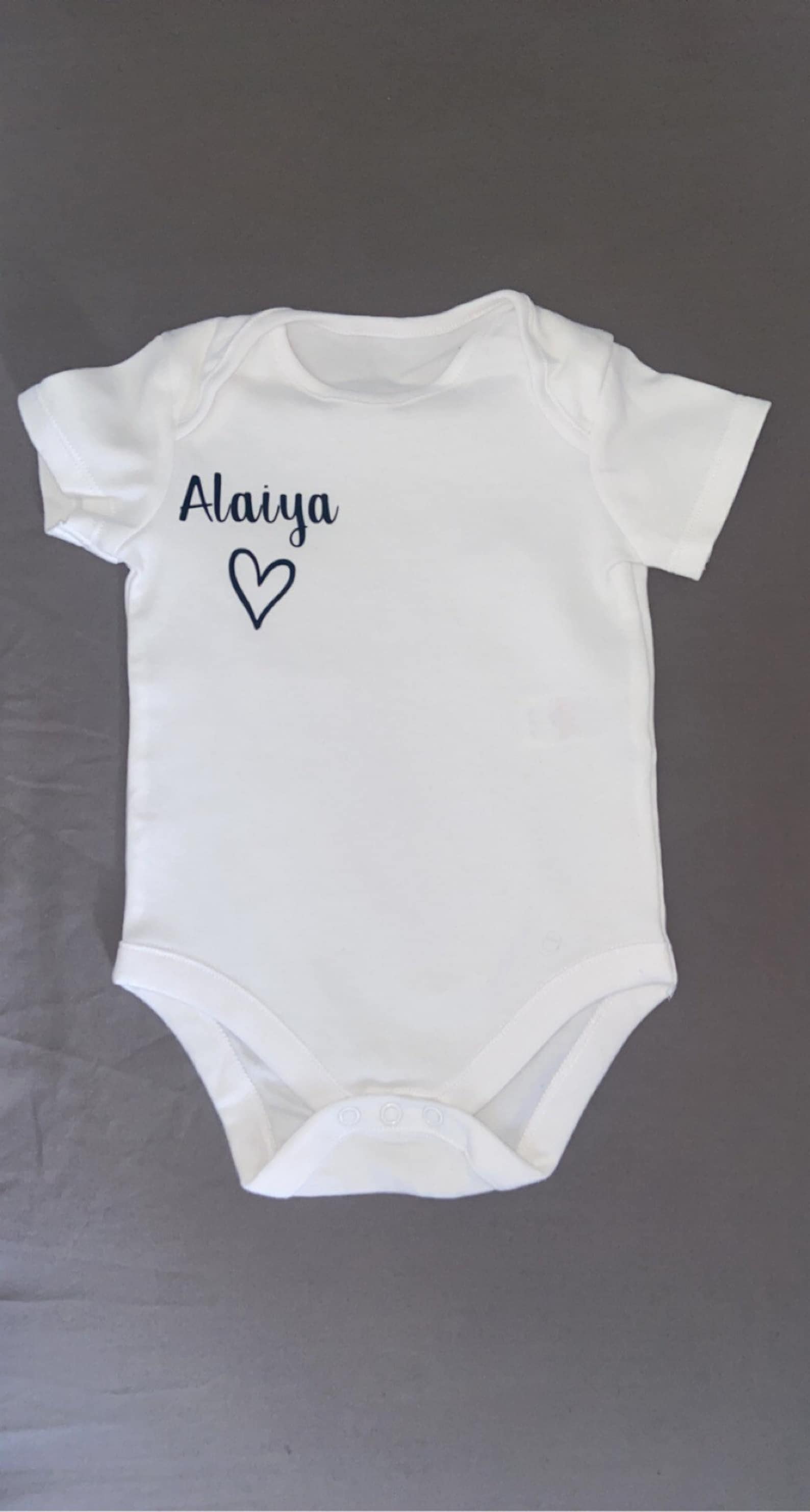 Personalised Baby Vest Babygrow Unisex Boy Girl Gift Etsy