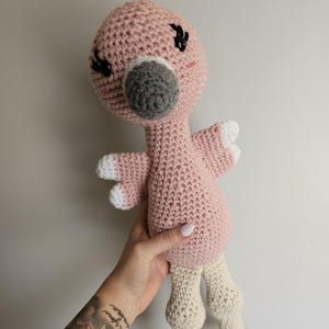 Flamingo, Crochet Flamingo, Amigurumi Flamingo, Stuffed Flamingo, Baby flamingo, Pink flamingo, Baby gift, First birthday gift, easter gift,