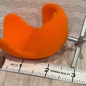 Lundby scale replica swivel egg chair 16th scale. image 6