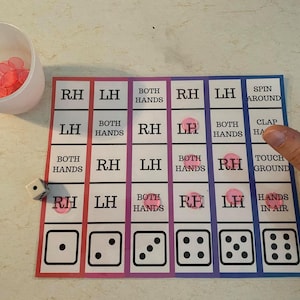 PRINTABLE Roll and Race: Rhythmic Subdivision, Grand Staff, Music Alphabet and Piano Finger Numbers