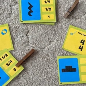 PRINTABLE Time Signature and Note Duration Clip Cards