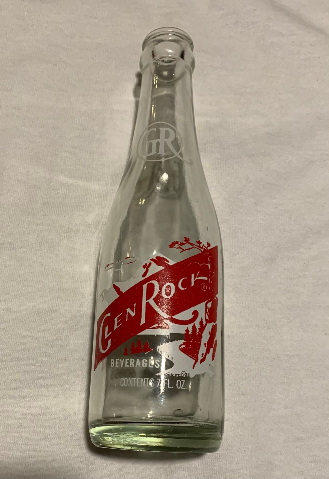 Vintage Glen Rock Soda Bottles Waukegan, IL Valentines Day message in a