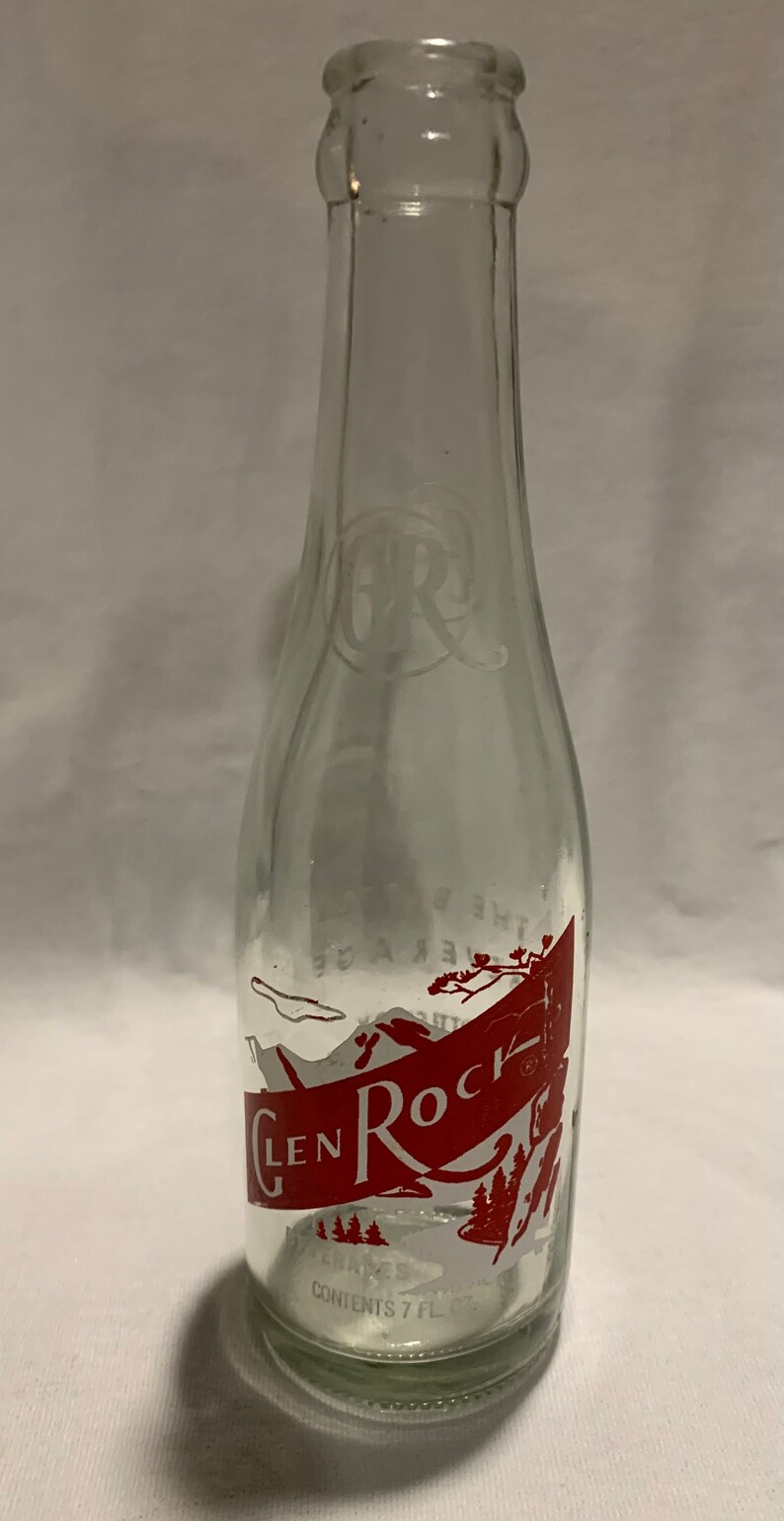Vintage Glen Rock Soda Bottles Waukegan, IL Valentines Day message in a