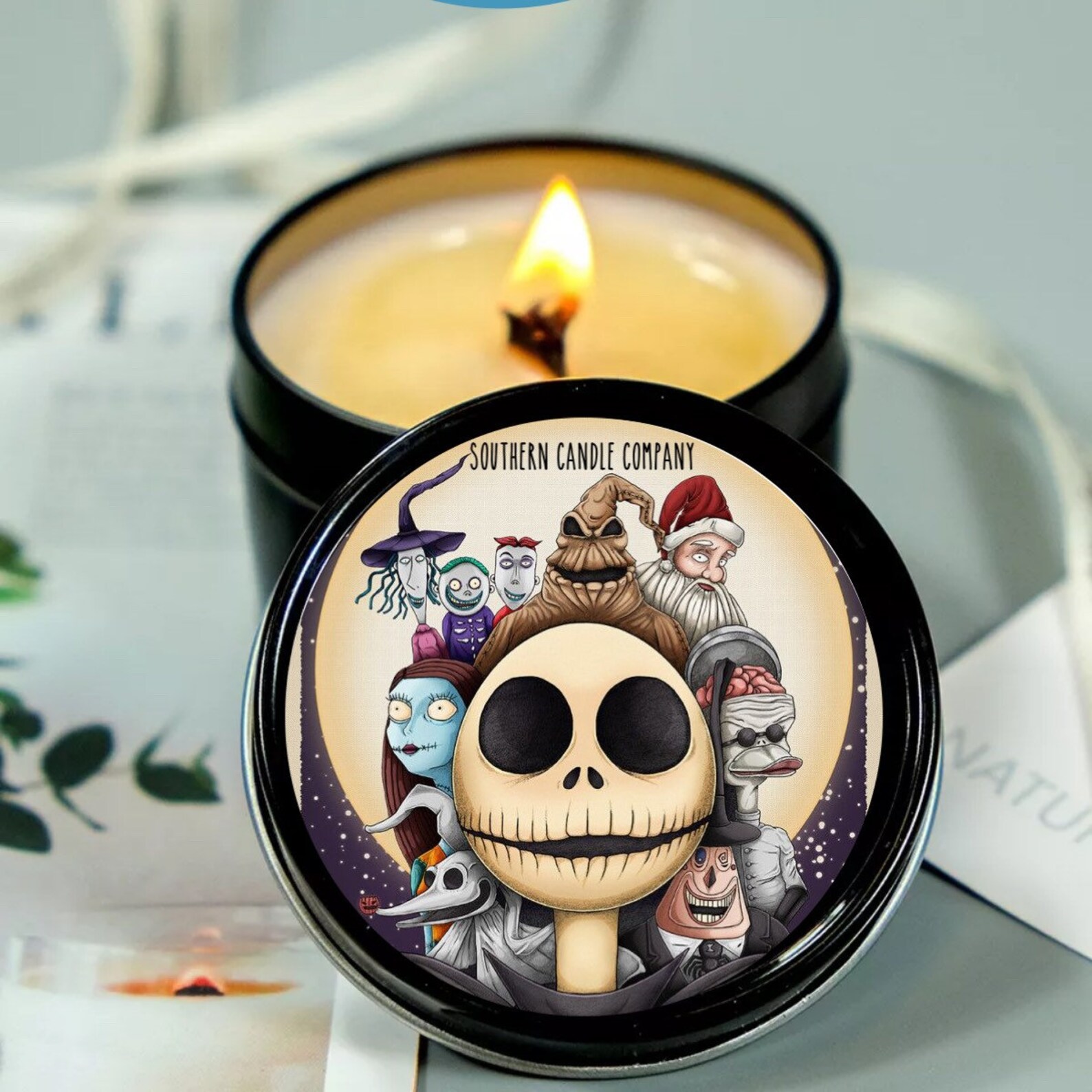 The Nightmare Before Christmas Candle Etsy