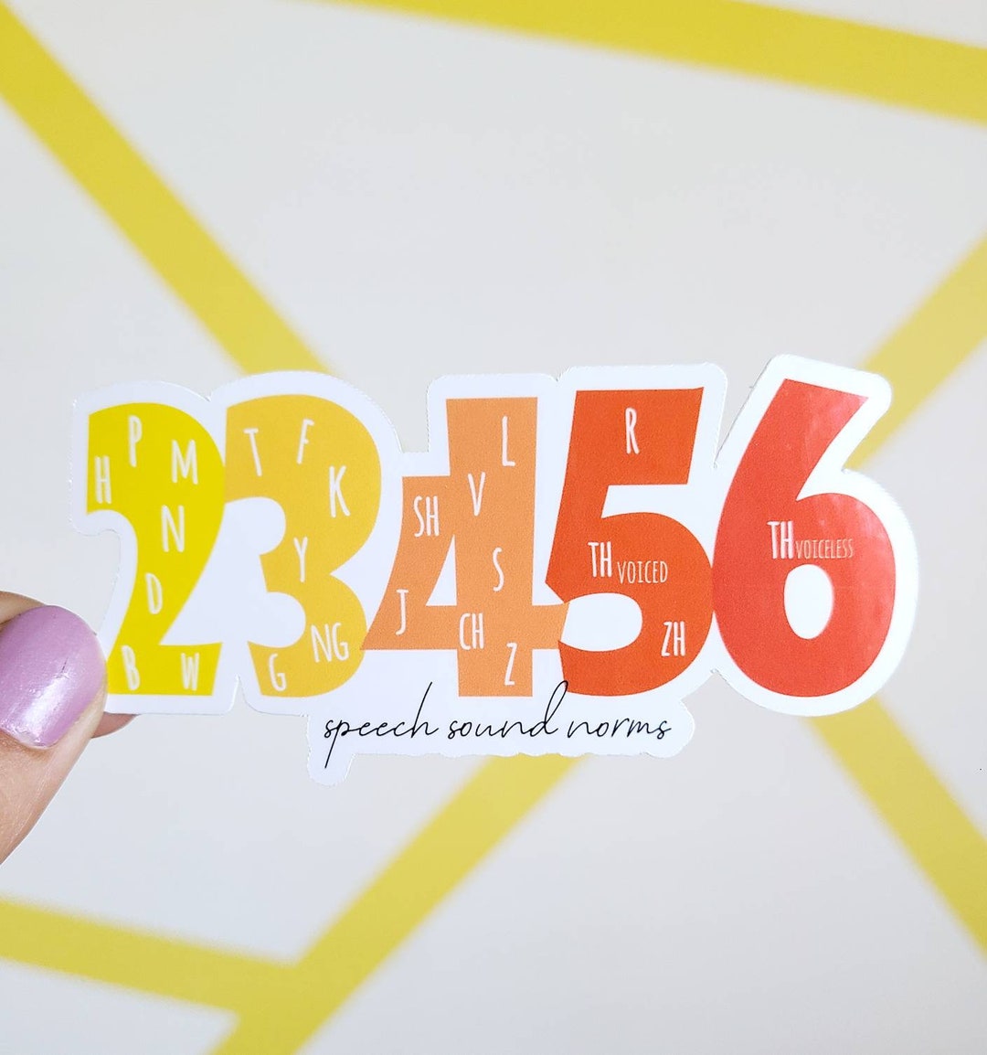 Speech Sound Norms Cute Sticker Speech Therapy SLP - Etsy