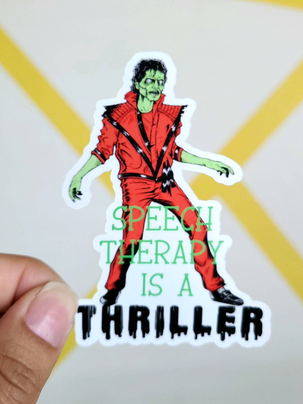 Speech is a Thriller Michael Jackson Cute Sticker Speech - Etsy Speech is a Thriller Michael Jackson Cute Sticker Speech - Etsy