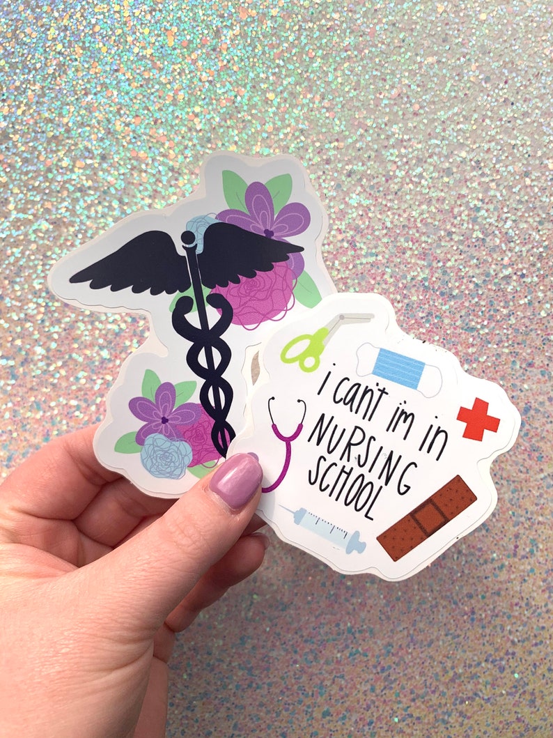 Nursing School Sticker Pack / RN Car Decal / Nurse Tumbler Etsy