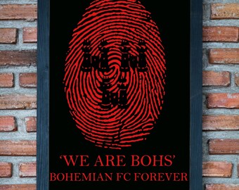 BOHEMIAN FC Framed print.