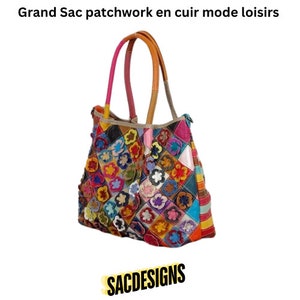 Sac à bandoulière femme en croûte de cuir