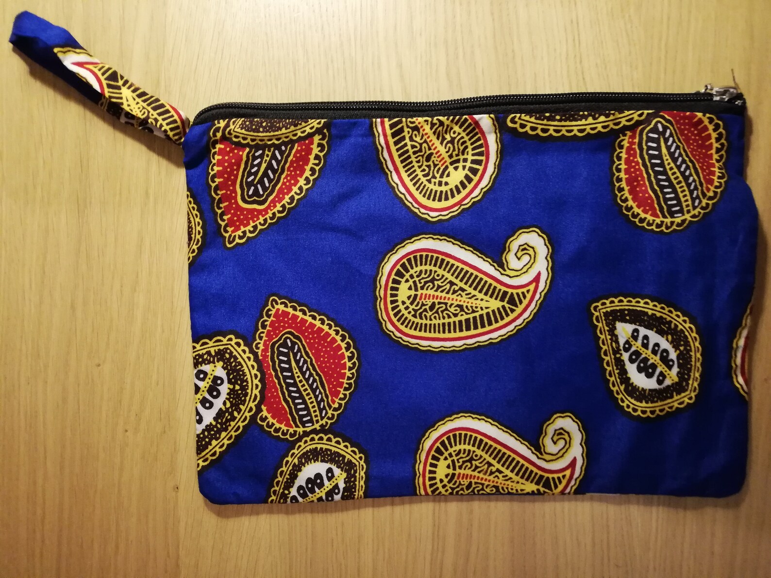 Handmade African cosmetics bag with zipper Etsy
