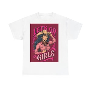 Western Vibes Tee - Let's Go Girls Graphic Tee for Cowgirls, Casual Wear, Gifts for Her, Country Concert Shirt, Festival Outfit
