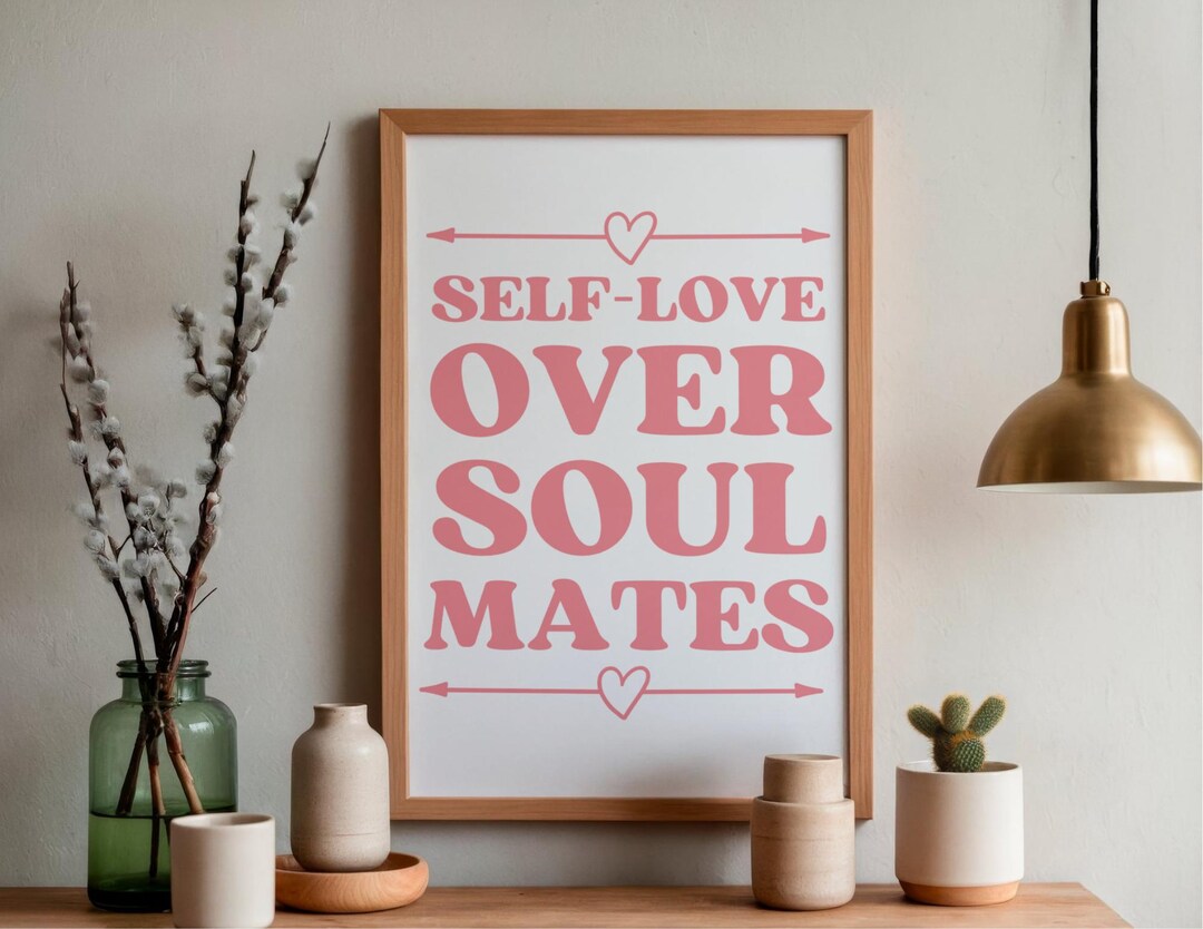 Self Love Wall Art Inspirational Quote Printable Modern Decor - Etsy