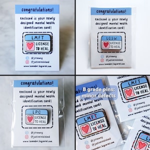 LMFT / LCSW / LPC License to Heal Enamel Pin