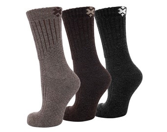 The Purists - 80% Yak Cashmere Sock - Grey, Black, & Brown