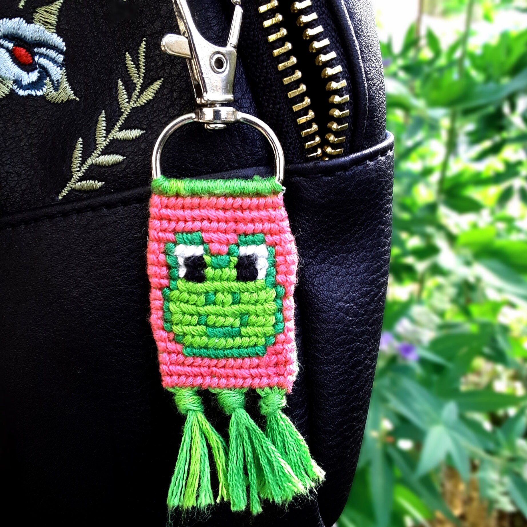 Cute Frog Keychain Friendship Bracelet Pattern Etsy