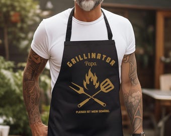 Gift Father's Day BBQ apron personalized gift idea man birthday gift for dad grill gift grilling grill accessories