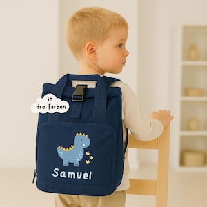 Kindergarten backpack children&#39;s backpack with name Dino backpack kindergarten personalized bag for children gift idea daycare child backpack