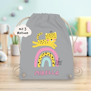 Cadeau pour inscription à l'école, sac de sport personnalisé, sac en tissu pour enfant, maternelle, garderie enfant, sac de sport cadeau avec nom, idée cadeau école