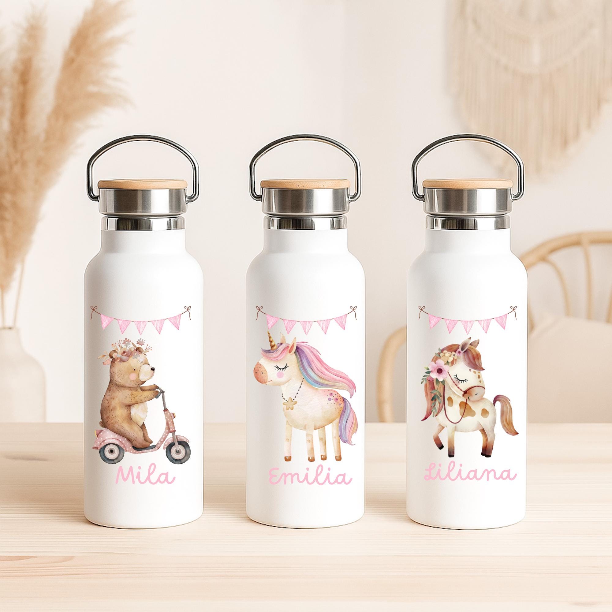 Striefchen Trinkflasche Für Mädchen – Ballerina Motiv Mit Wunschnamen – 500 Ml – BPA-frei Aluminium Striefchen Trinkflasche Für Mädchen – Ballerina Motiv Mit Wunschnamen – 500 Ml – BPA-frei Aluminium