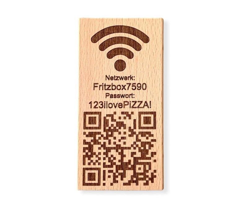 Wifi Passwort Schild I Holz Würfel mit QR-Code I Wifi Netz - Etsy.de