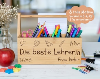 Abschiedsgeschenk Lehrerin |  Lehrer | Erzieher |  Erzieherin | Stiftehalter | Geschenk für Lehrer & Erzieher zum Abschied