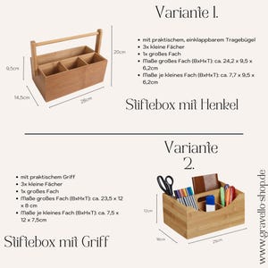 Geschenk für Freundin Makeup-Organizer Geschenkidee für Sie Schreibtischorganizer aus Bambus Beauty Organizer
