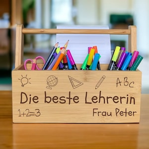 Abschiedsgeschenk Lehrerin |  Lehrer | Erzieher |  Erzieherin | Stiftehalter | Geschenk für Lehrer & Erzieher zum Abschied
