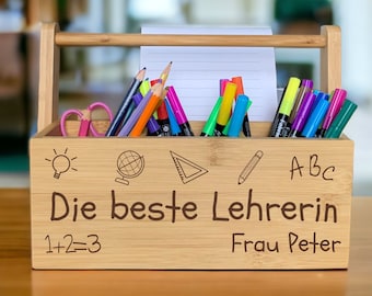 Abschiedsgeschenk Lehrerin | Abschiedsgeschenk Lehrer | Stiftehalter Lehrer Lehrerin | Abschiedsgeschenk Erzieherin | Stiftehalter