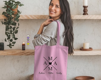 Gift for mom personalized bag gift idea gift Mother's Day fabric bag Christmas gift mom tote bag gifts for parents