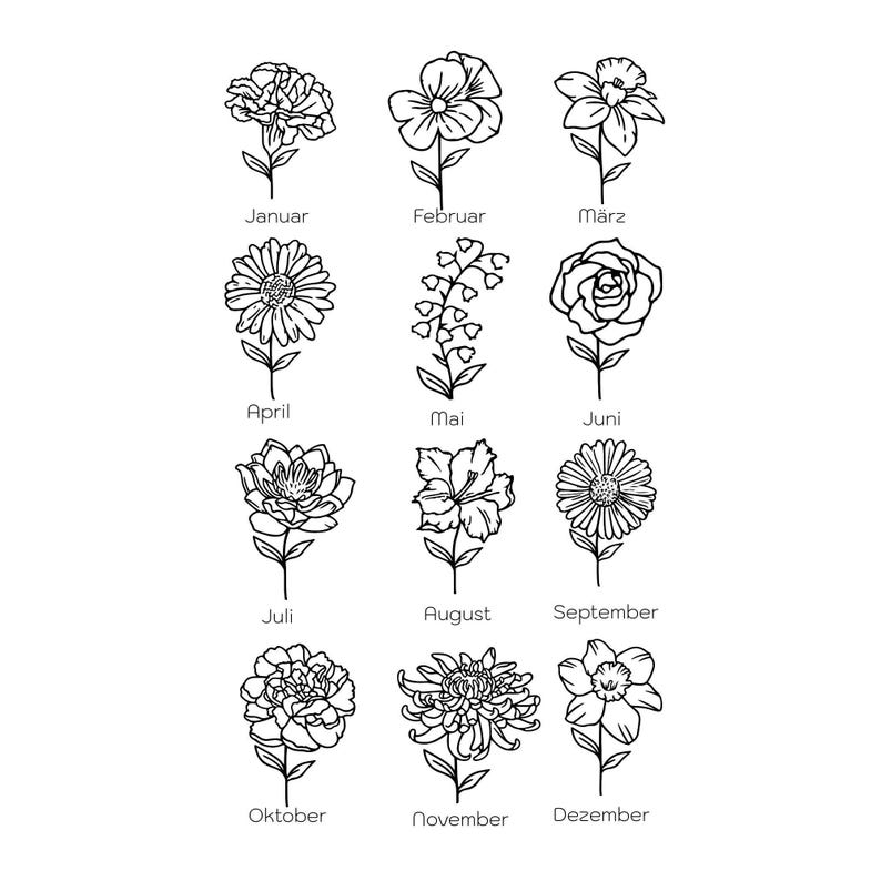 Thermobecher personalisiert Geburtsblume Weihnachtsgeschenk Freundin Kaffeebecher mit Name Doppelwandiger Becher graviert Geschenk Kollegin