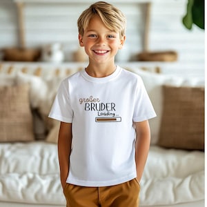 Großer Bruder T-Shirt Schwangerschaft verkünden Großer Bruder Loading Geschwister Outfit Kinder Bruder 2025 Shirt