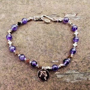 Bracelet Star Sign | Bracelet de signe de zodiaque | Bracelet Constellation | Bracelet fait main | Bracelet en pierre précieuse en cristal | Astrologie