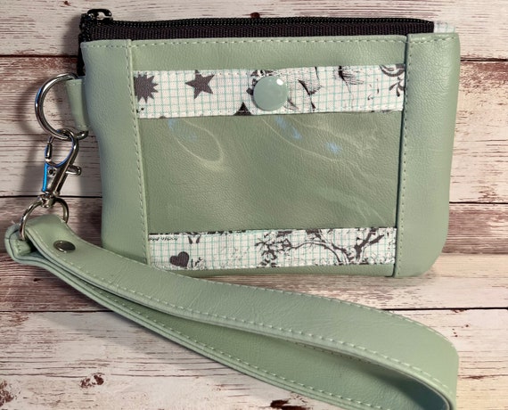 Wristlet wallet with id window sales