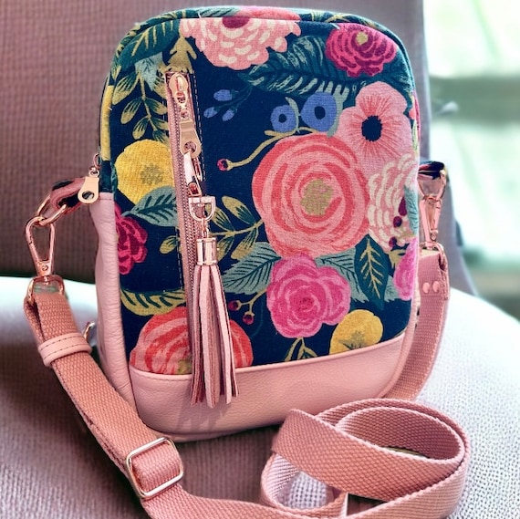 Convertible crossbody backpack in rose pink Rose Leather Convertible Backpack 2.0 | Real Leather  main image 2