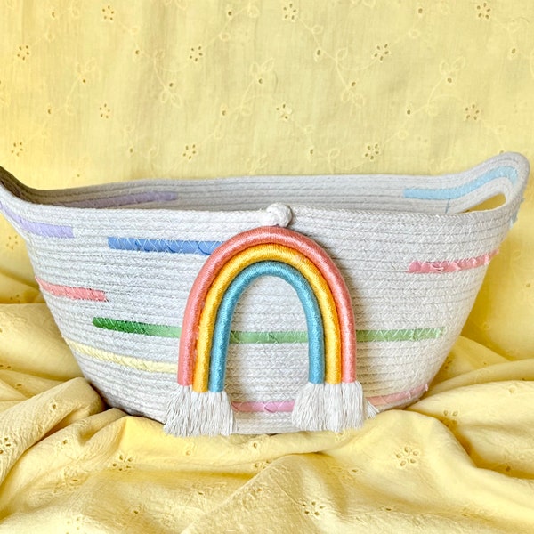 Rainbow Rope Decor Etsy