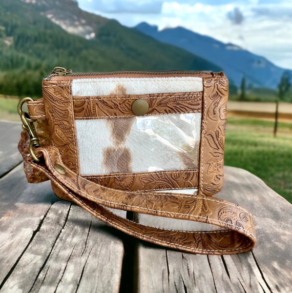 Zipper wrist wallet sale