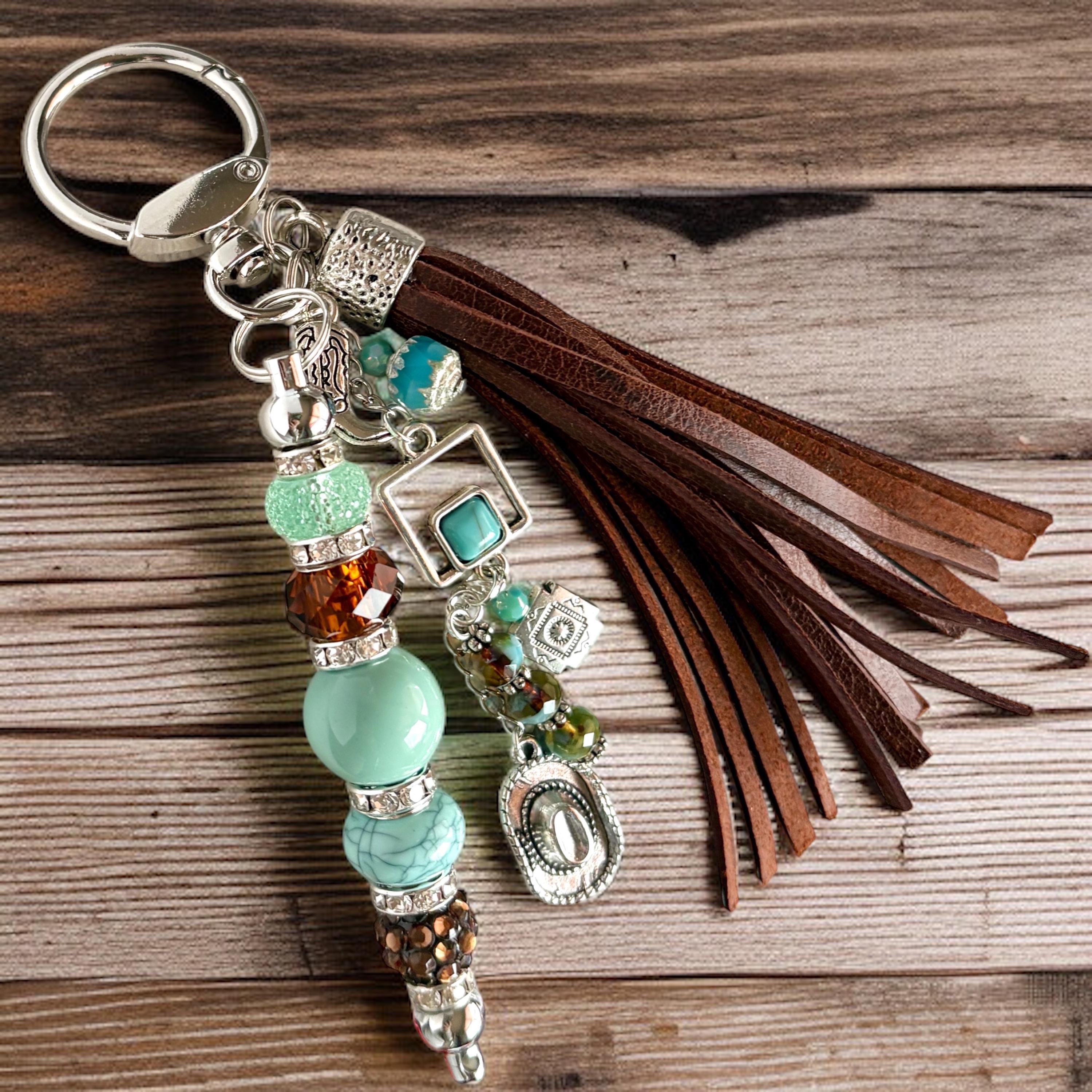Porte-clés Turquoise Et Argent - Marque Nordstrom - Modèle B - Occasion - Pour Femmes