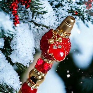 Christmas Beaded Pen: Festive Holiday Stocking Stuffer