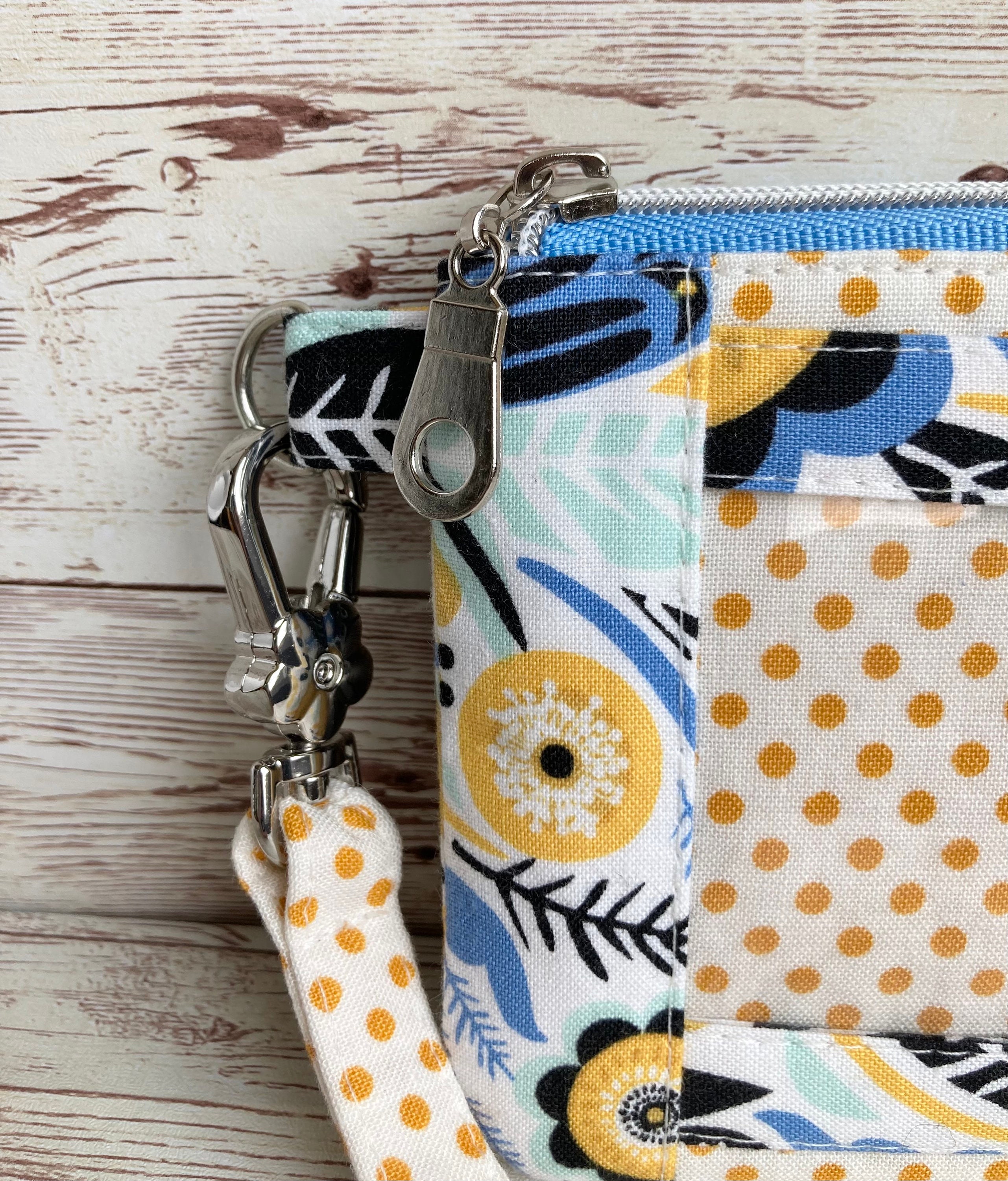 Cute Floral Mini Wristlet Wallet Etsy