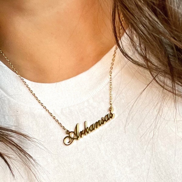 Arkansas Necklace, University of Arkansas, Arkansas Razorbacks, College Student Gift, College Merch, Graduation Gift for Her, Home Necklace