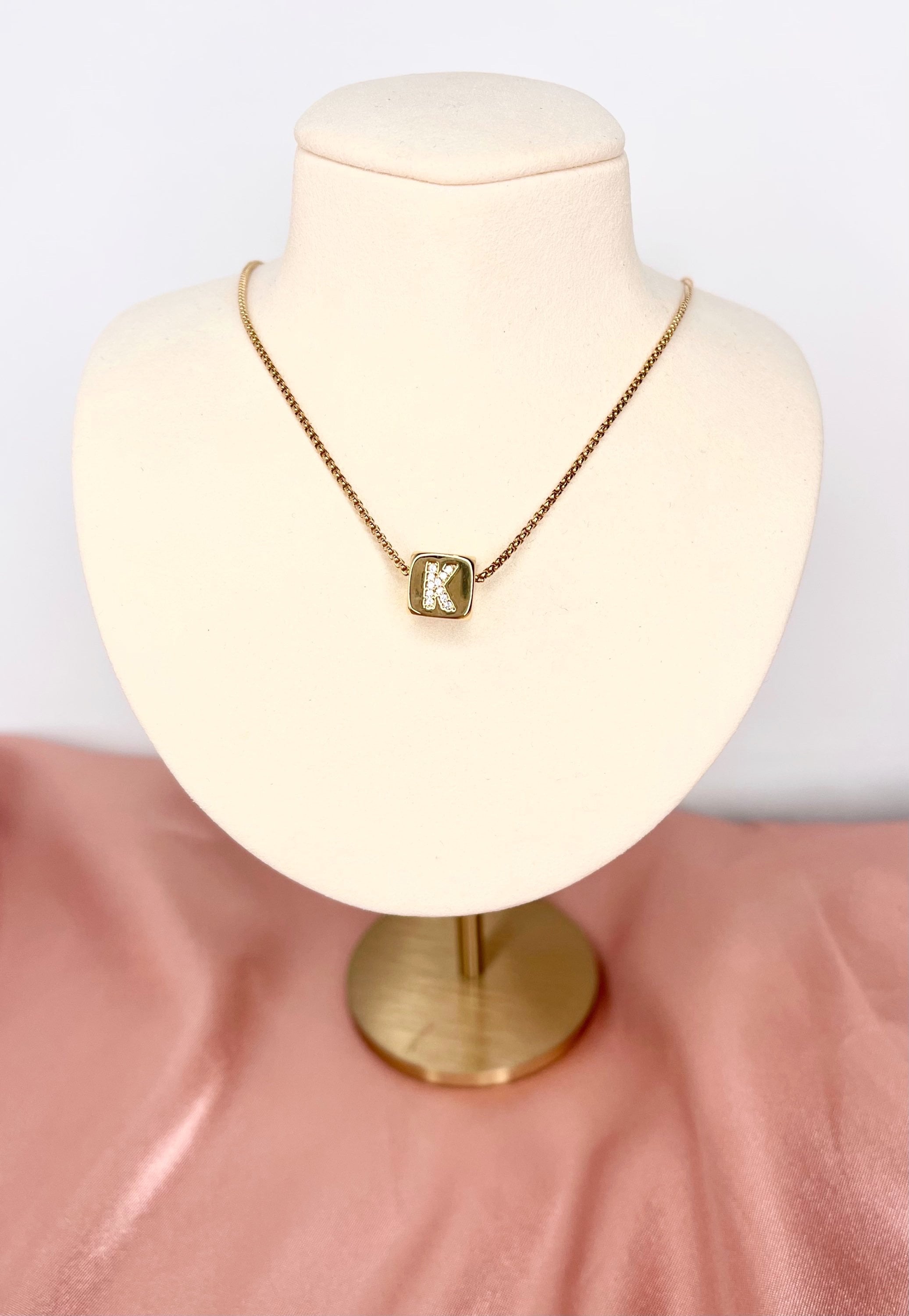 Collana Iniziale In Acciaio Inossidabile - Ciondolo Lettera Dalla A Alla Z | Regalo Per Donna - Foto 10