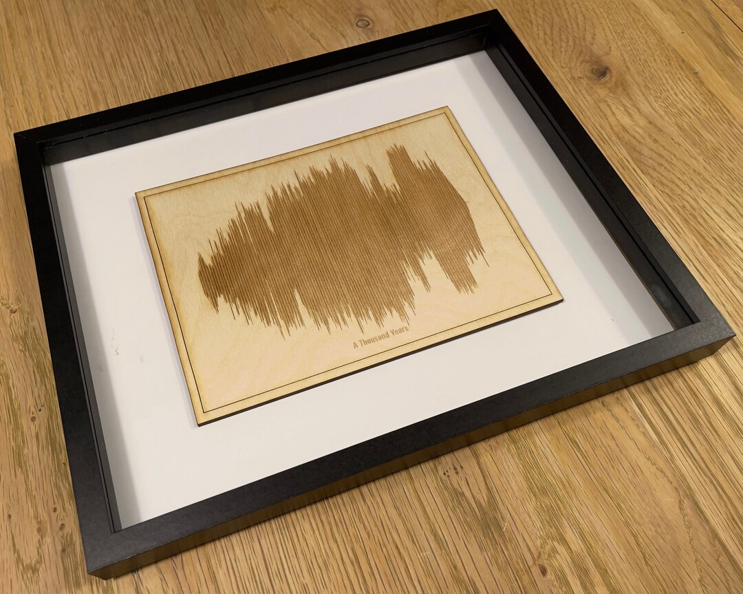Sound Wave Engraving Sound Wave Art Sound Wave Art Wood Etsy